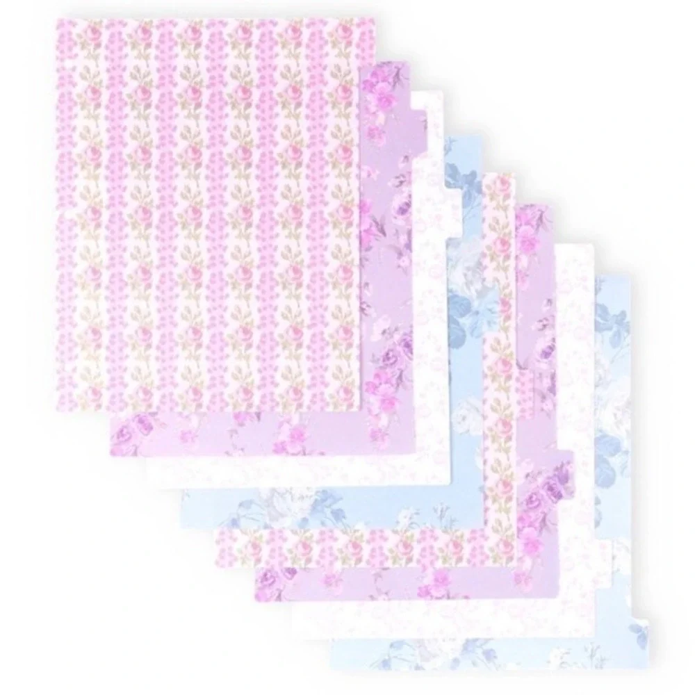 Love Shack Fancy Binder Dividers 8 Tabs Coquette School Target Yoobi Floral NEW